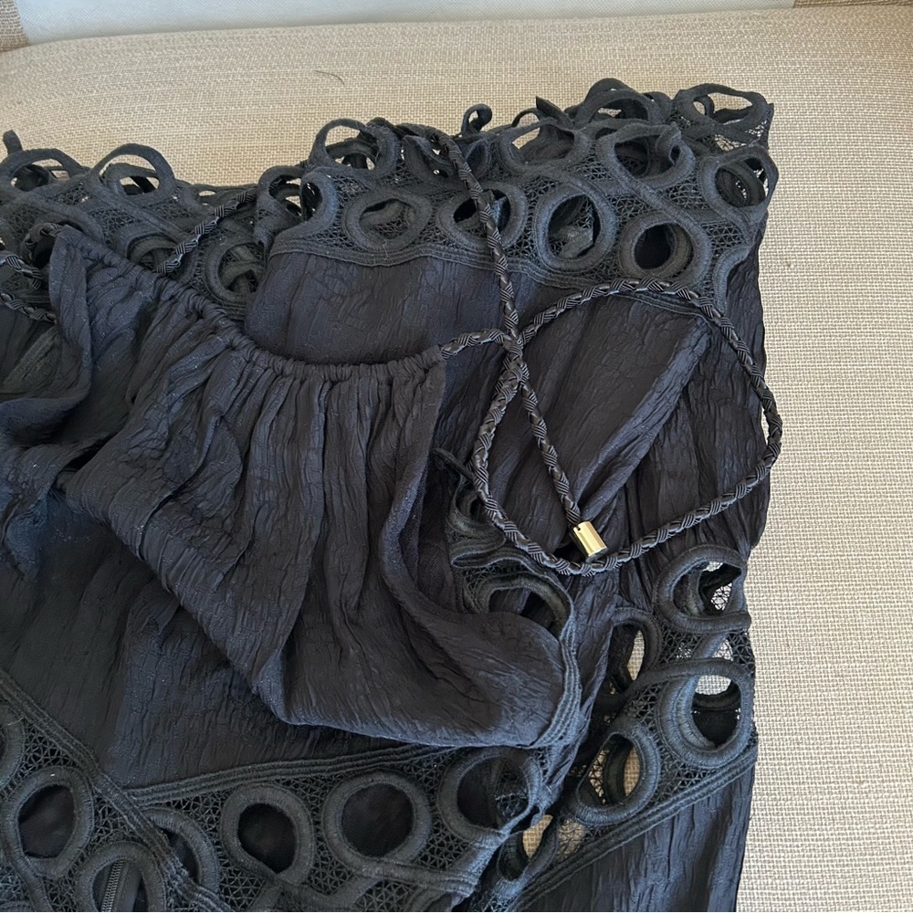 BEST Alexis Chelsea Maxi Dress Gown - Black Noir Party Vacation Cocktail - Picture 6 of 12